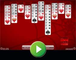 Card Game Spider Solitaire - Botón para jugar